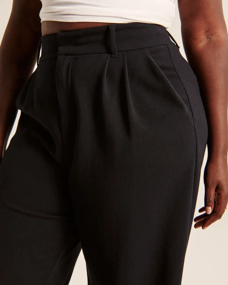 StyleBlend™- Pantalones anchos de cintura alta