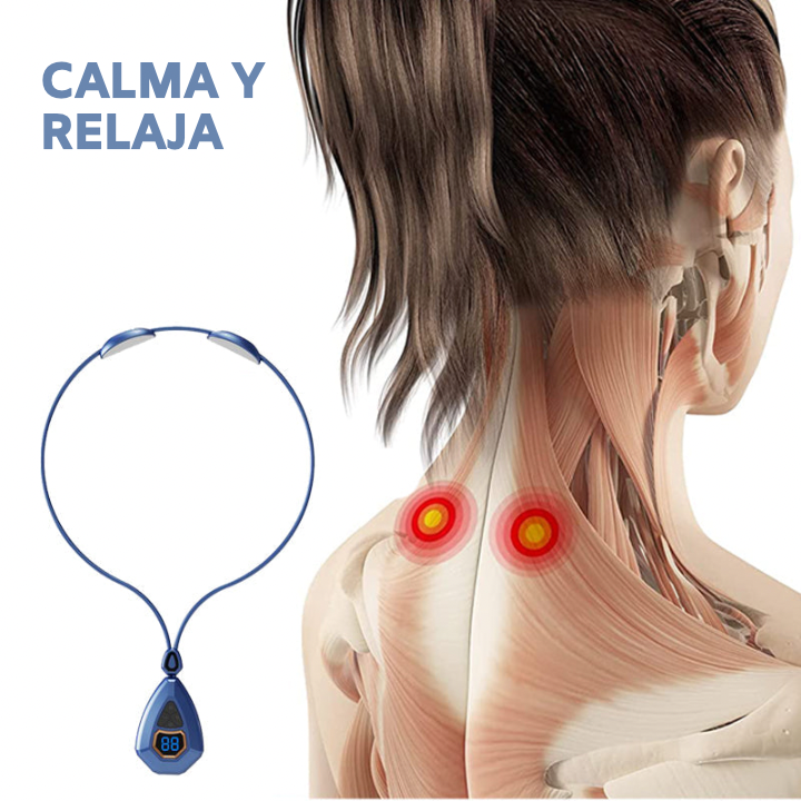 Masajeador de Cuello con Calor - Calmante linfático EMS